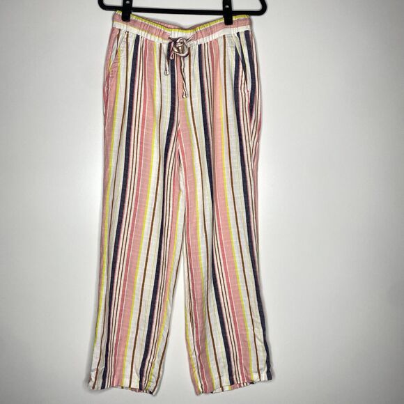 Old Navy High-Waisted Linen-Blend Wide-Leg Pants Women's Size Small - Picture 1 of 9